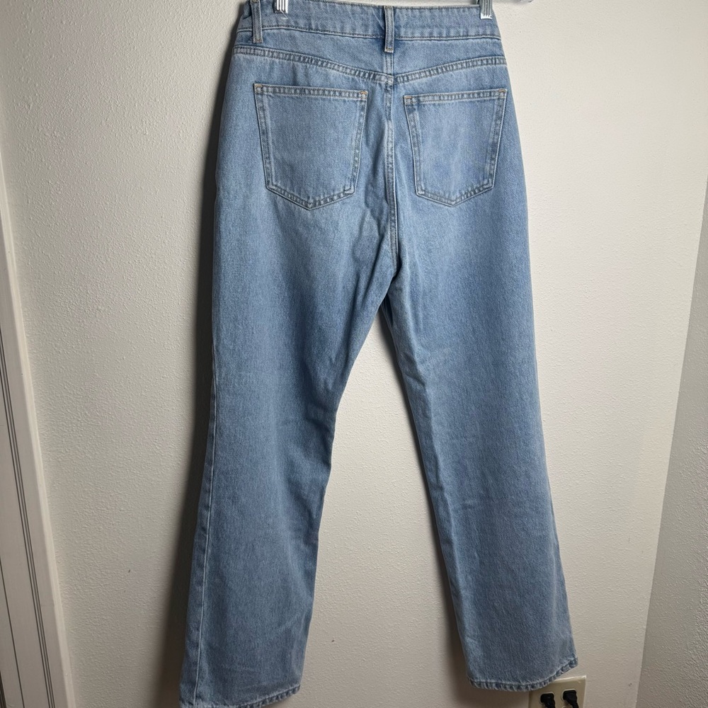 Mango Matilda Light Blue Straight Leg Jeans baggy or bootcut super cute trend - Picture 5 of 9